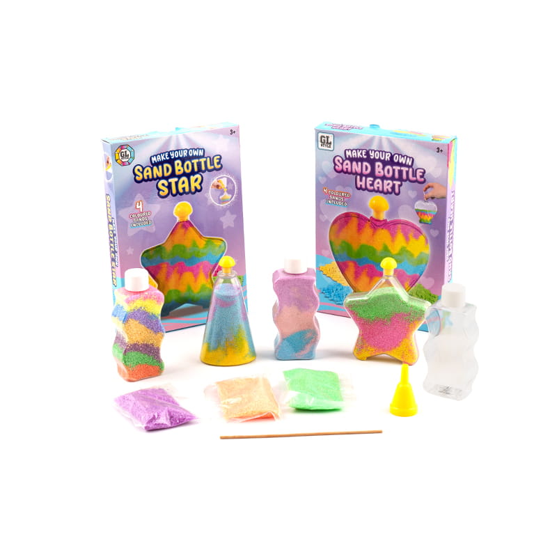 টাই-ডাই, চক, রঙিন বালি, ডিআইওয়াই খেলনা